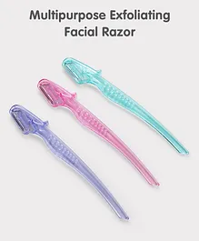 Facial Razor Pack of 3 - Multicolor