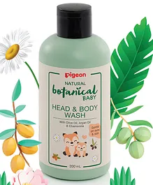 Pigeon Natural Botanical Baby Head And Body Wash - 200 ml