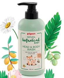 Pigeon Natural Botanical Baby Head And Body Wash - 500 ml