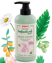 Pigeon Natural Botanical Baby Milky Lotion - 500 ml