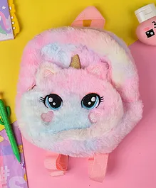 Poplins Fur Multicolor Backpack for Kids- 9.8 Inches