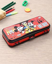 Disney Mickey & Friends Dual Compartment Pencil Box (Print & Color May Vary)