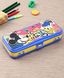 Disney Mickey & Friends Dual Compartment Pencil Box -( Color and Design May Vary) 