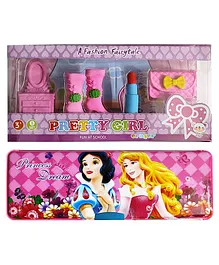 Yunicorn Max Stylish Pencil Box with Make up Eraser Box Combo (Color May Vary)