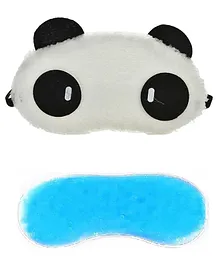 Jenna Sleeping Eye Mask With Cooling Gel Panda Shaped - White Blue