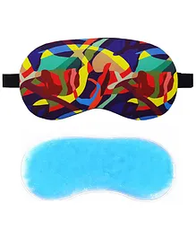 Jenna Colorful Multi Printed Sleeping Eye Mask With cooling Gel
