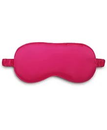 Jenna Silk Plain RosePink Sleeping Eye Mask With cooling Gel