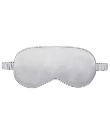 Jenna Silk Plain Silver Sleeping Eye Mask With cooling Gel