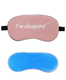 Jenna Sleeping Pink Printed Sleeping Eye Mask With cooling Gel