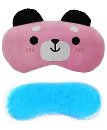 Jenna Velvet Panda Pink Sleeping Eye Mask With Cooling Gel