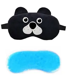 Jenna Velvet Puppy Black Sleeping Eye Mask With Cooling Gel