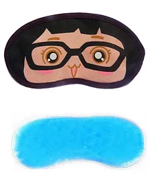 Jenna Girl Specs Printed Sleeping Eye Mask With Cooling Gel