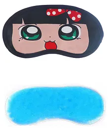 Jenna Polka Dot Printed Sleeping Eye Mask With Cooling Gel