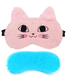 Jenna Fur Tomcat Pink Cute Sleeping Eye Mask With Cooling Gel