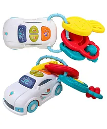 PLUSPOINT Baby Light Up Toys Car Wheel & Keys With Sound Light Effect Volume Control - Multicolor