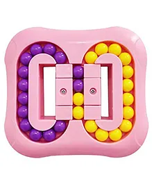 PLUSPOINT Rotating Magic Bean Toys Decompression Rotating Small Beads Educational Toys Puzzle Bead Cube - (color may vary)