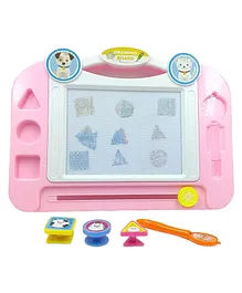 PLUSPOINT Magnetic Erasable Drawing Doodle Board Helps Your Kids Write & Sketch - Pink