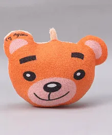 Bear Face Bath Sponge - Orange