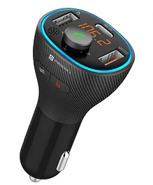 Portronics 1265 Auto 15 Smart Audio Connector with PD Output - Black