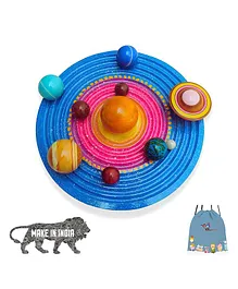 GELTOY Wooden Planets Solar System 3D Model Toys Set Planets & Galaxy Board