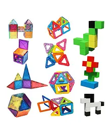 GELTOY Mag Club 60 Pieces Set of Gelmag, Geltiles and Gelcubes Creative Learning STEM Educational Toy for Kids