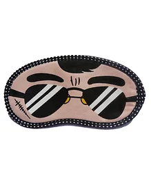 Jenna BlackSpecs Cartoon Face Sleeping Eye Mask Specs Printed Design - Black