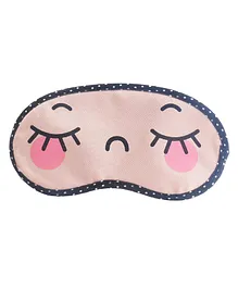 Jenna Close Eye Cartoon Face Sleeping Eye Mask - Pink