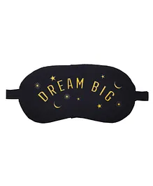 Jenna DreamBig Black Printed Sleeping Eye Mask
