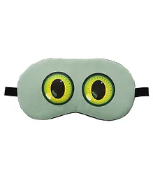 Jenna Round Eye Green Printed Sleeping Eye Mask