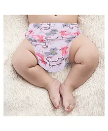 Baby Moo Kitty Party Reusable Cloth Training Pants Clothing Accessory Diaper Panty - Multicolour