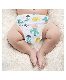 Baby Moo Cactus Tree Reusable Cloth Training Pants Clothing Accessory Diaper Panty - Multicolour
