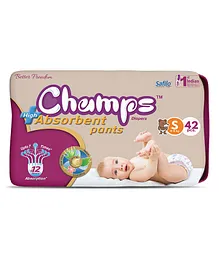 Champs High Absorbent Diaper Pants Small Size- 42 Pieces