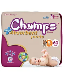 Champs High Absorbent Diaper Pants Small Size- 60 Pieces
