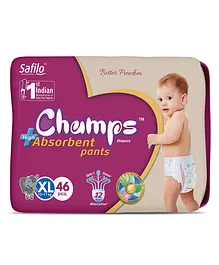 Champs High Absorbent Pant Style Diaper X-Large  - 46 Pieces