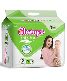 Champs Soft & Dry Diaper Pants Small Size - 78 Pieces