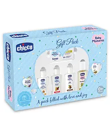 Chicco Baby Caring Set Blue Pack of 7 - 150 ml 250 gm