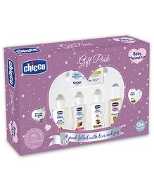 Chicco Baby Caring Set Purple Pack of 7 - 150 ml 250 gm