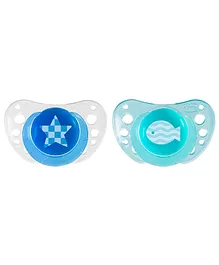 Chicco Silicone Soother Air Pack Of 2 - Blue 