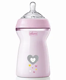 Chicco Natural Feeling Feeding Bottle Pink - 330 ml