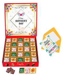 Expelite Mothers day Special Greeting card and Chocolate Combo Gift for Mom 25pc