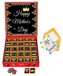 Expelite Best Chocolates and Greetings Gifts Combo for Mothers day - 25 pc