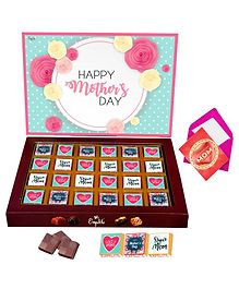 Expelite Mothers day Greeting Card and Chocolate Combo Gifts from Daughter 24 Pc