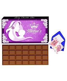 Mother's Day Special Gifts Unique Chocolate and Greetings Gift - 100 g