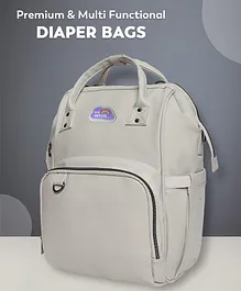 Mi Arcus Vegan Leather Diaper Bag - Grey
