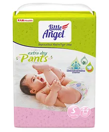 Little Angel Pant Style Extra Dry Small Diapers - 44 Pieces