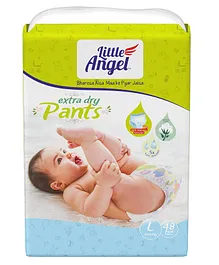 Little Angel Pant Style Extra Dry Diapers Large - 48 Pieces