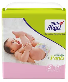 Little Angel Pant Style Extra Dry Diapers Small - 84 Pieces