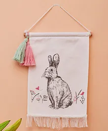 Mi Arcus Spring Bunny Wall Hanging - White