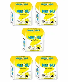 Meechu Taped Style Diapers Large - 25 Pieces
