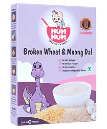 NumNum Broken Wheat & Moong Dal - 200 gm